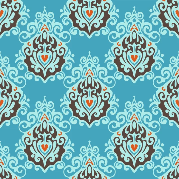 Vintage luxury   seamless damask pattern vector — Stock Vector