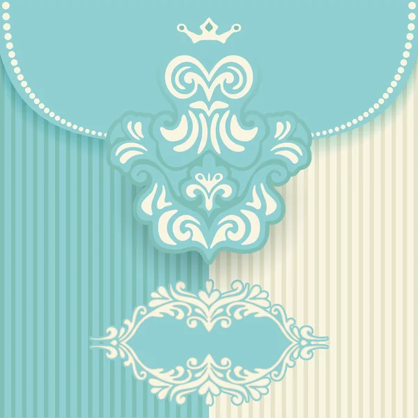 Vecteur vintage royal fond orné — Image vectorielle