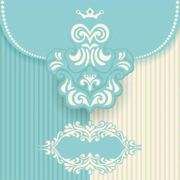 Vector vintage fondo ornamentado real — Vector de stock