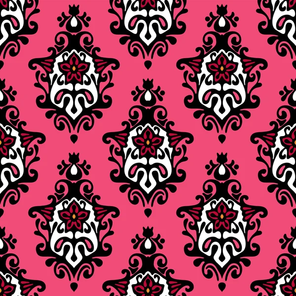 Design floral vetor sem costura rosa — Vetor de Stock