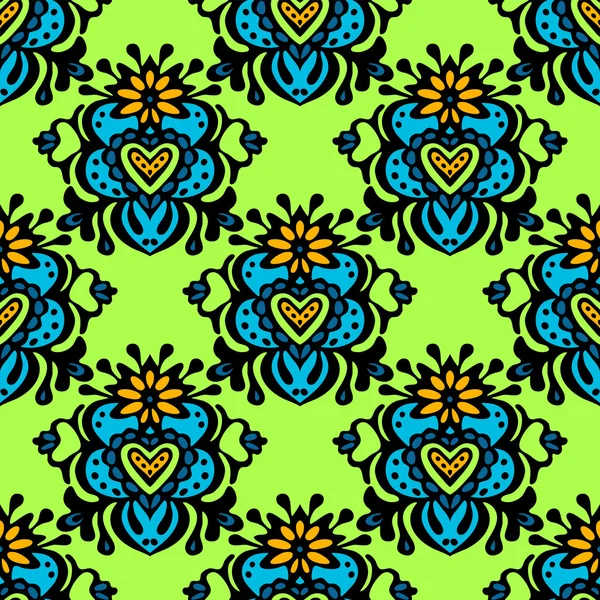 Diseño floral sin costura vectorial — Vector de stock