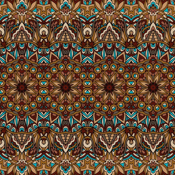 Tejido Indio Ikat Diseño Arte Popular Vector Étnico Abstracto Inconsútil — Archivo Imágenes Vectoriales