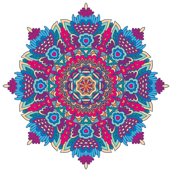 Patrón Vectorial Azteca Colorido Étnico Tribal Geométrico Psicodélico Folclórico Estilo — Archivo Imágenes Vectoriales