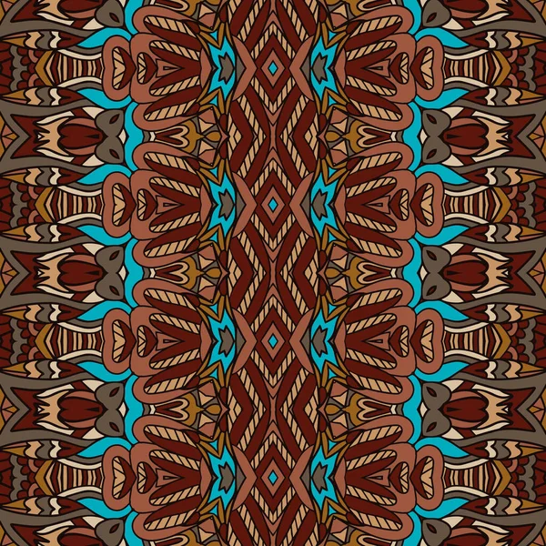 Vector Naadloos Patroon Afrikaanse Stijl Kunst Batik Ikat Etnische Stammen — Stockvector