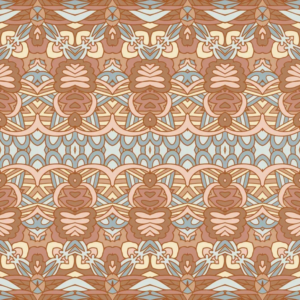 Indian Textile Fabric Ikat Design Folk Art Vector Ethnic Abstract — Stock Vector