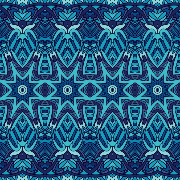 要旨部族ヴィンテージインドの繊維民族シームレスなパターン装飾 ベクトルカラフルな幾何学的背景 — ストックベクタ