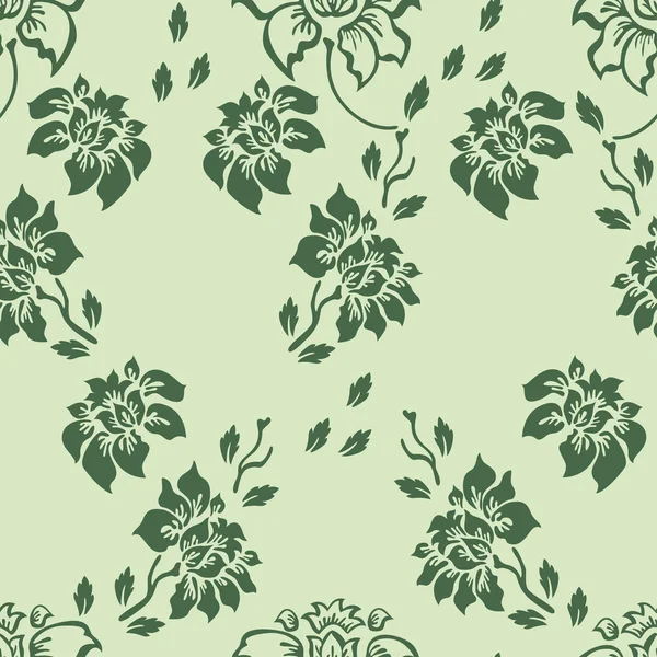 Papel de parede floral — Vetor de Stock