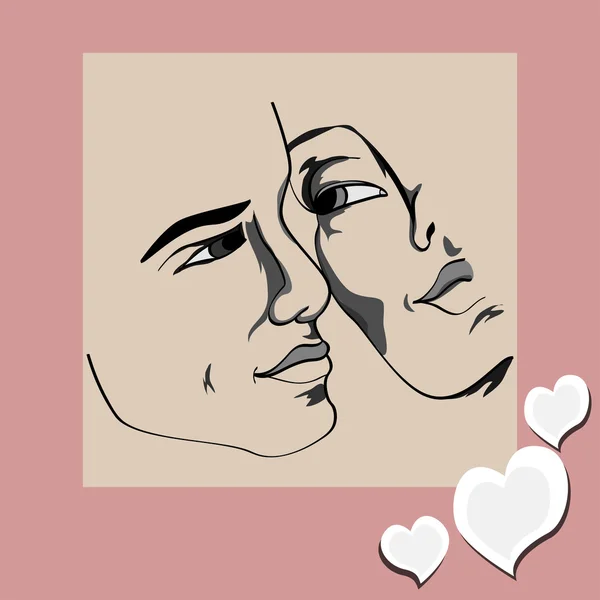 Par förälskade — Stock vektor
