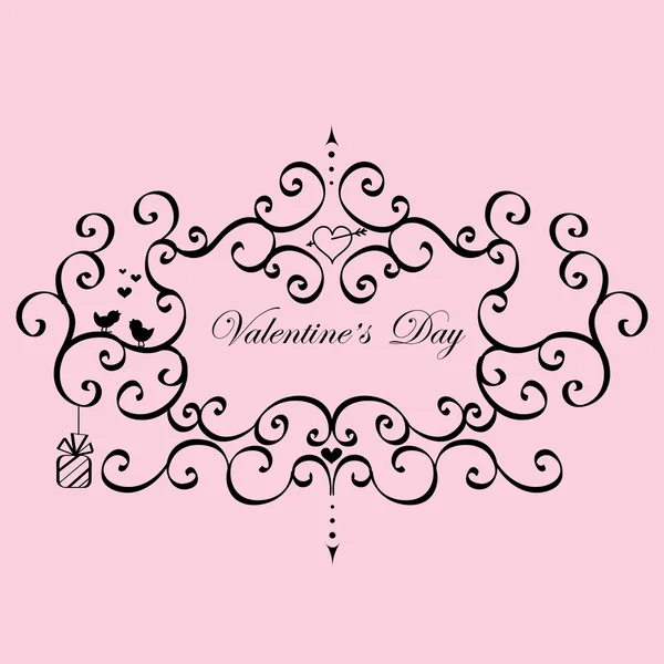 Vintage çerçeve Sevgililer günü