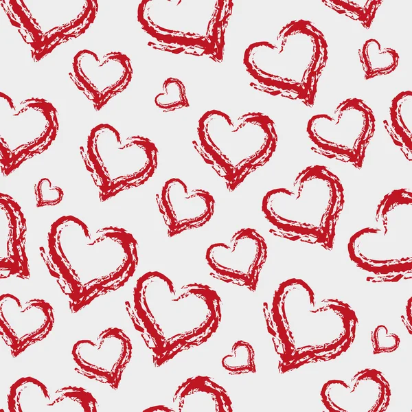 Hearts Seamless Pattern — Stock Vector