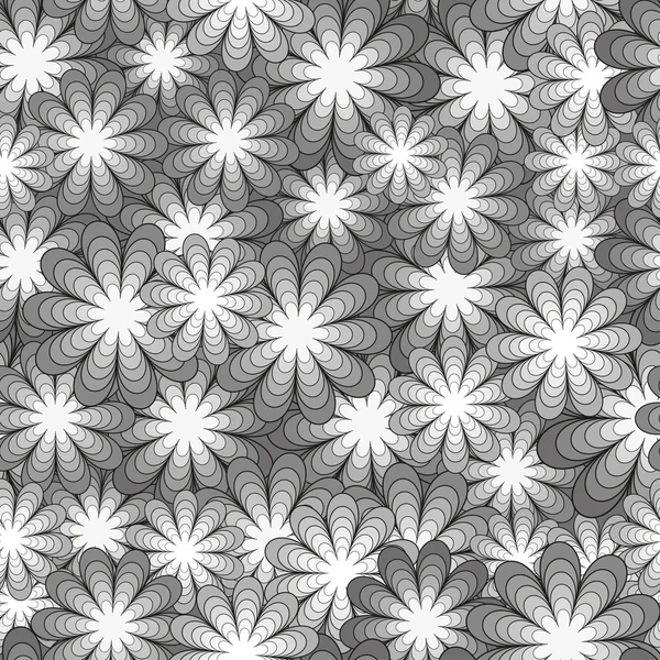 灰色抽象花柄シームレス ロイヤリティフリーストックベクター