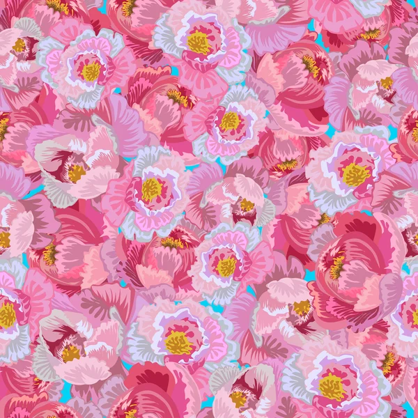 Seamless Floral Peonies Royalty Free Stock Illustrations