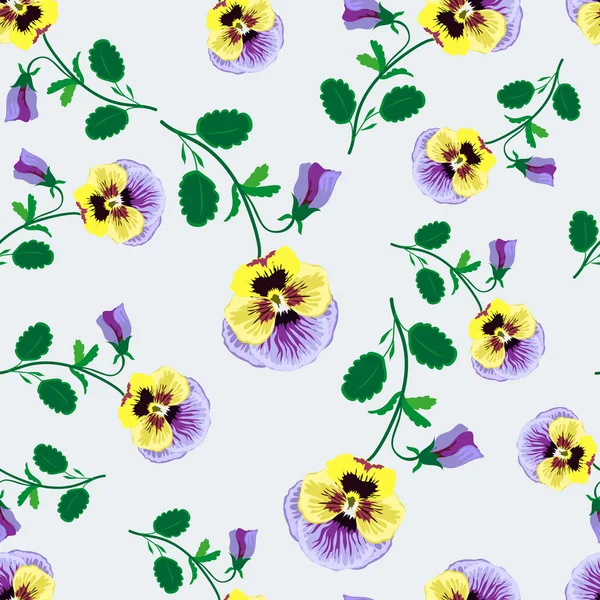 Pansy senza cuciture — Vettoriale Stock