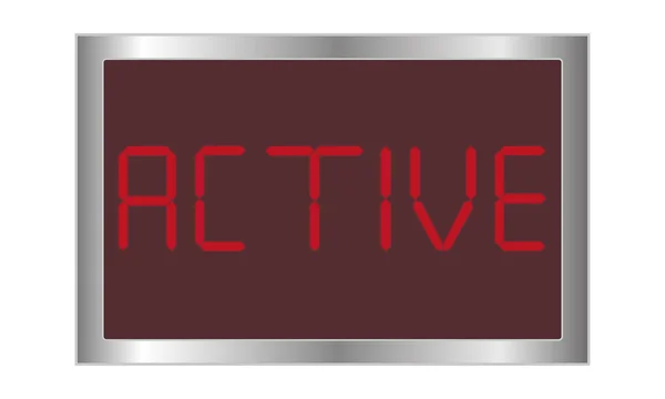 Digital active — Stock Vector