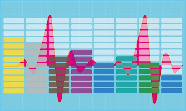 Battito cardiaco musicale — Vettoriale Stock