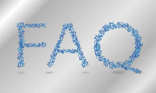 Faq background — Stock Vector
