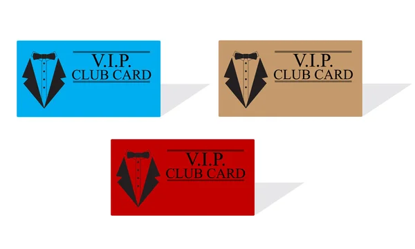 Karty VIP club — Stockový vektor