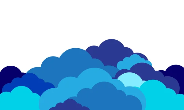 Blauwe wolken — Stockvector