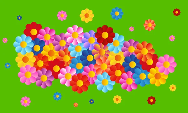 Διάνυσμα χρώμα φόντου λουλούδι — Διανυσματικό Αρχείο