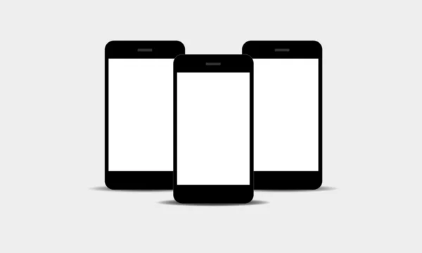 Smart phones background — Stock Vector