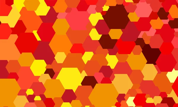 抽象彩色六角形背景 — 图库矢量图片