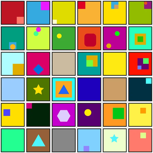 Astratto sfondo di colore quadrato — Vettoriale Stock