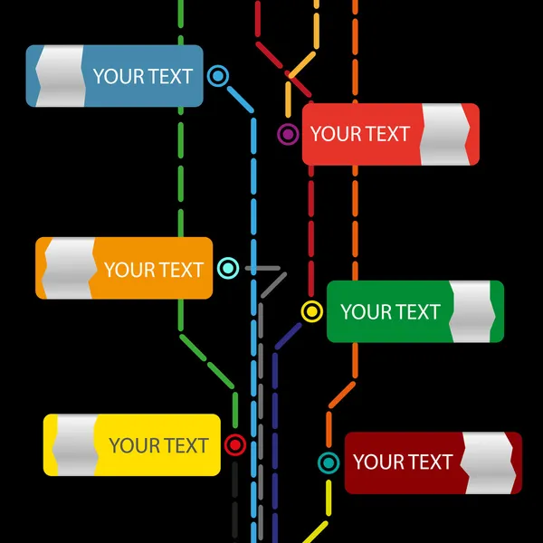 Infographic Web sitesi şablonu vektör
