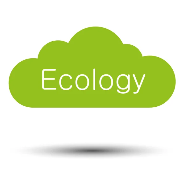 Ökologie Wolke Hintergrund Vektor — Stockvektor