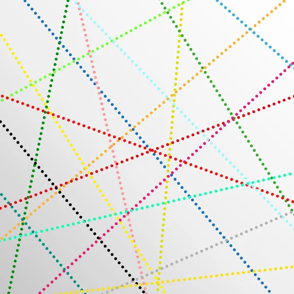 Abstraite couleur point lignes arrière-plan — Image vectorielle