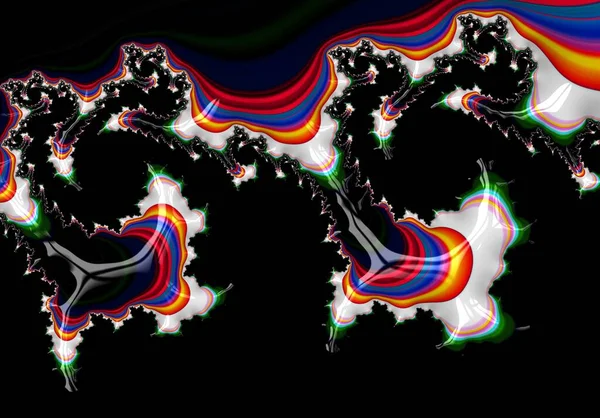 Fractal Kleurenillustratie Met Details Van Ornamenten — Stockfoto