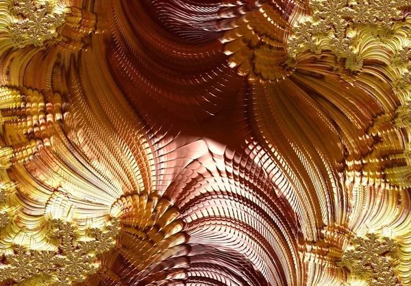 Süslerin detaylarıyla birlikte fraktal renk resimlemesi