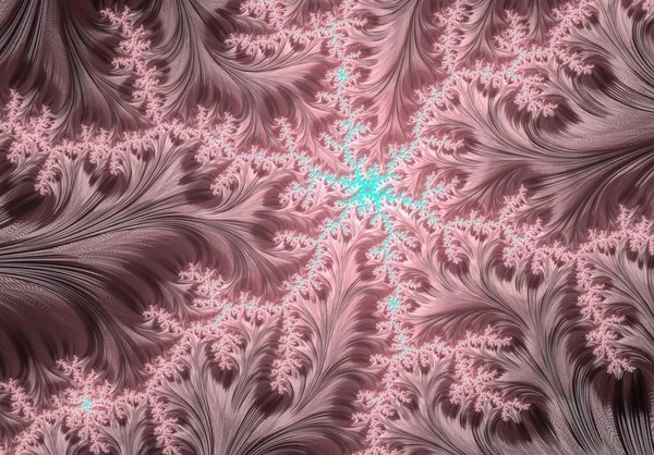 Fractal Färg Illustration Med Detaljer Prydnadsföremål — Stockfoto