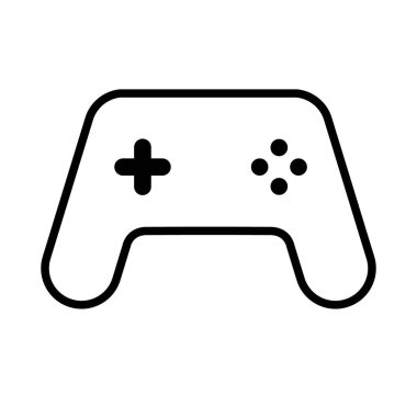 Joystick video oyun kontrolörü. Oyuncu kontrol aygıtı vektör simgesi.