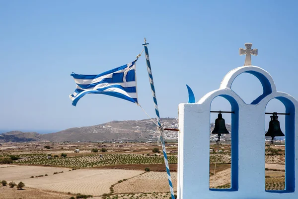 Classical Bell Tower Greek Church — Stock Photo, Image