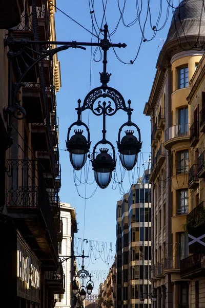 バルセロナ スペインのヴィンテージストリートランタン — ストック写真