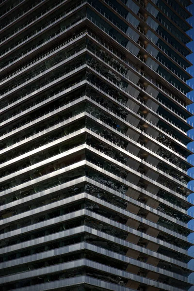 Balcones Rascacielos Modernos Cristal — Foto de Stock