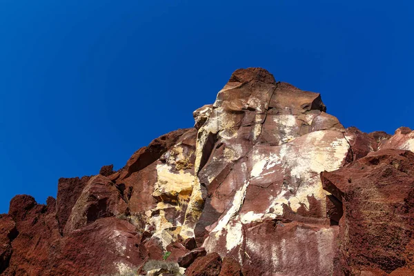 Red Rocks Texture Blue Sky — Stock Photo, Image