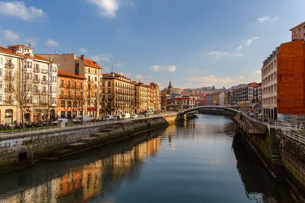 Bilbao Old Town Views Winter Sunny Day Spain — Stock Photo, Image