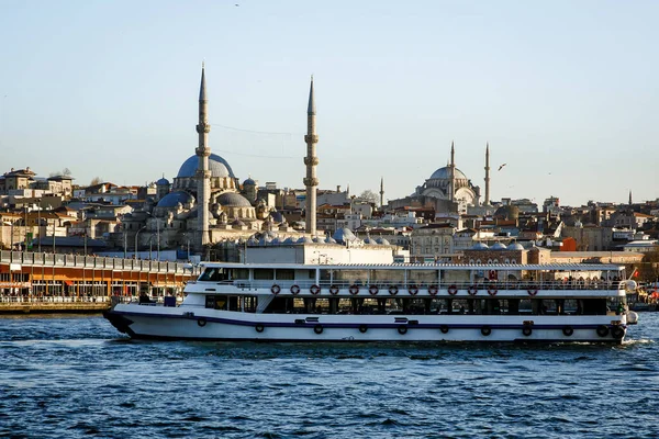 Transporte Público Estambul Barcos Ferries Para Personas Traslado — Foto de Stock