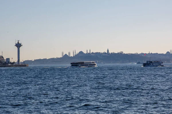 Barco Ferry Bósforo Estambul Turquía — Foto de Stock