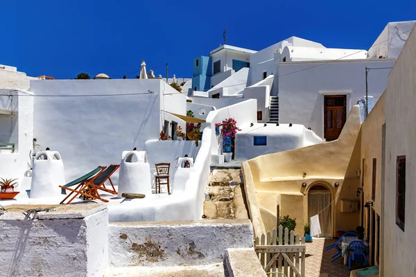 Caminar Por Las Calles Santorini Grecia — Foto de Stock