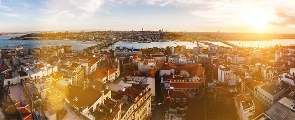 Big Panorama Istanbul Landscape Sunset Travel Turkey — Stock Photo, Image