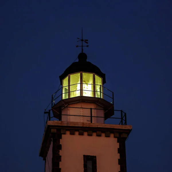 Cabeza Del Faro Por Noche — Foto de Stock