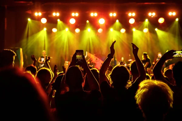 Photo Social Network Concert Mobile Phone Music Show — Stock Photo, Image