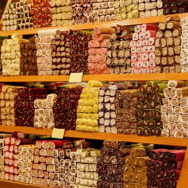 Set of different lokum - turkish sweets