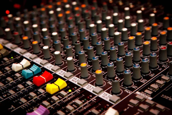 Sound Check Concert Mixer Control Music Engineer Backstage — Stockfoto