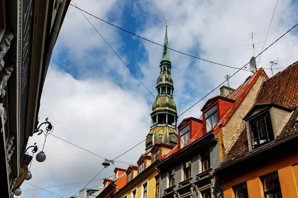 Buildings European Old Town Riga Latvia — Stockfoto