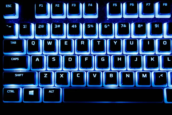RGB gaming mechanical keyboard with colorful led keys
