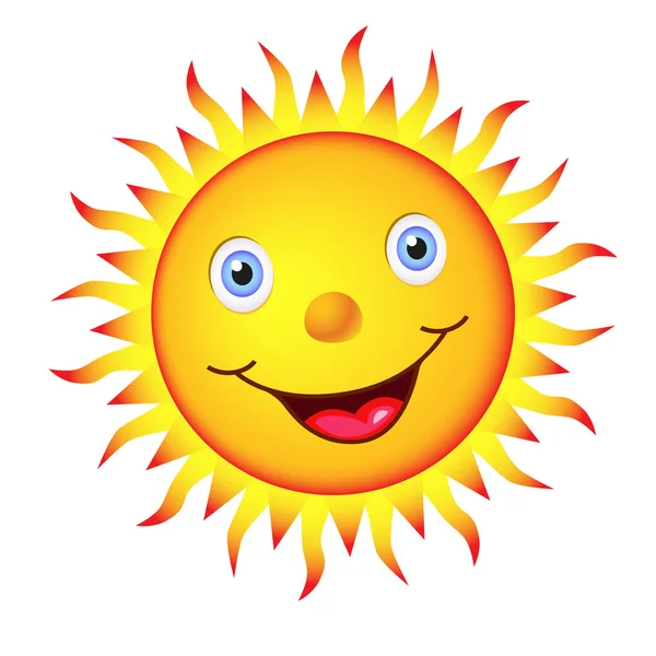 bir gülümseme, mavi gözleri ve parlak güneş.