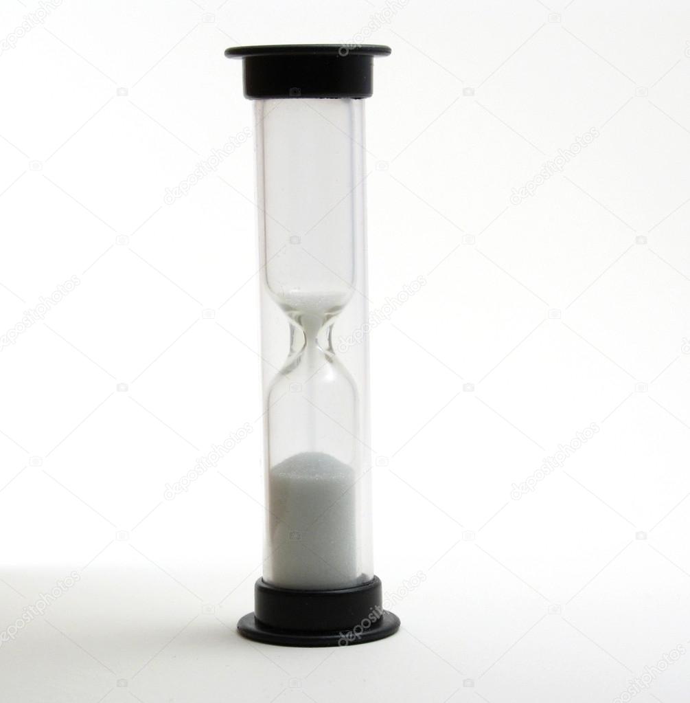 Small hourglass running out of time